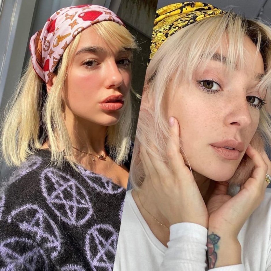 Nastya Ivleeva and Dua Lipa