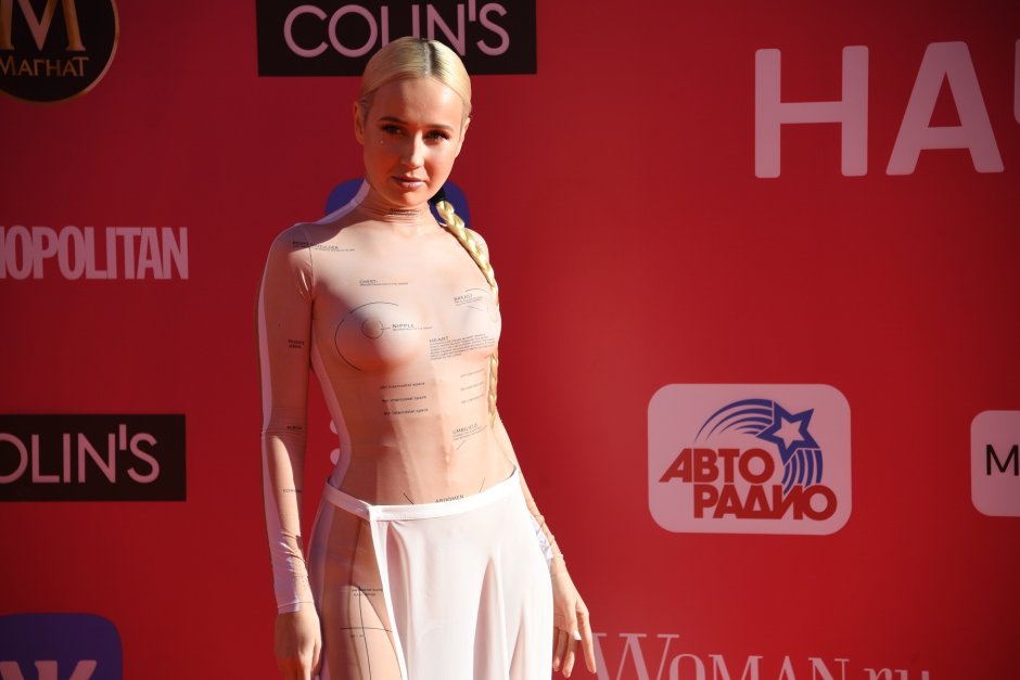 Naked Klava Koka on the Muz TV awards
