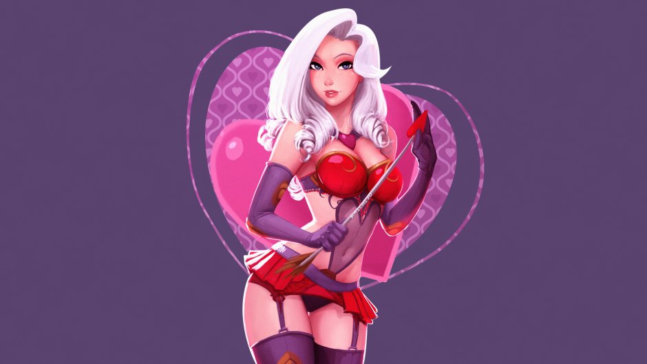 Girls from games in stockings
