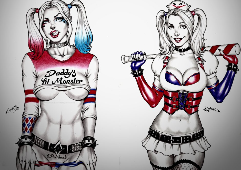 Harley Quinn chest art