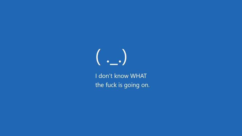 Death screen of Windows 7