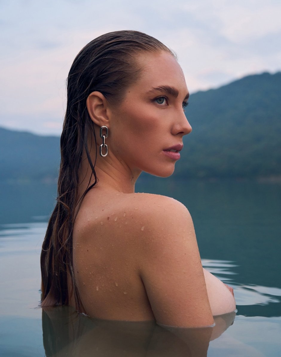 Chebotina in a swimsuit