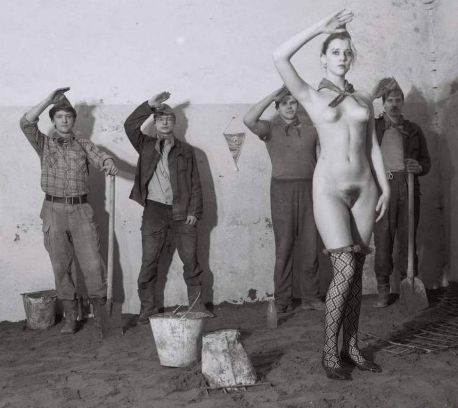 Naked women in a public bath