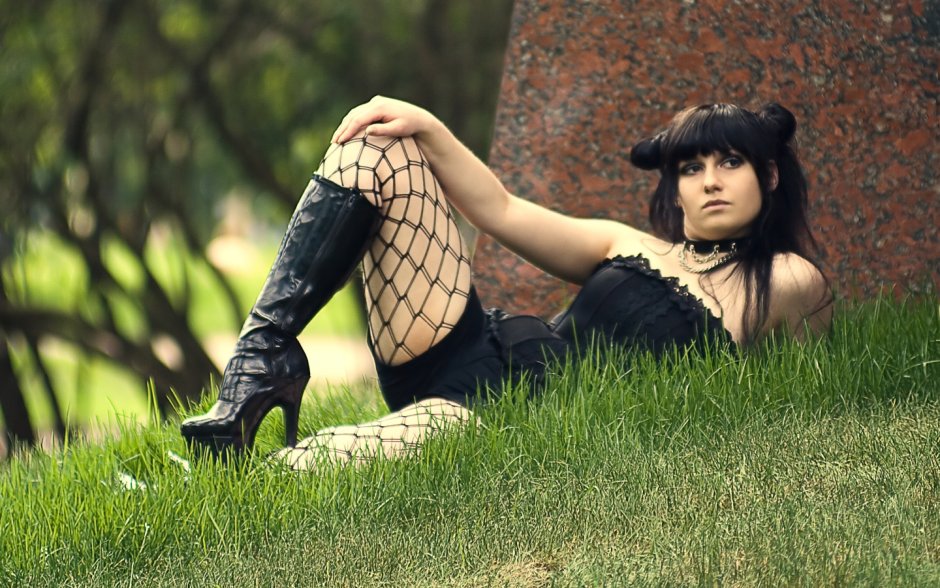 Gothic girls legs