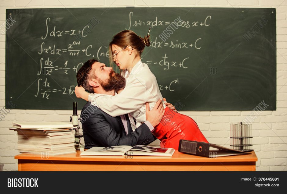 Lecturer and student