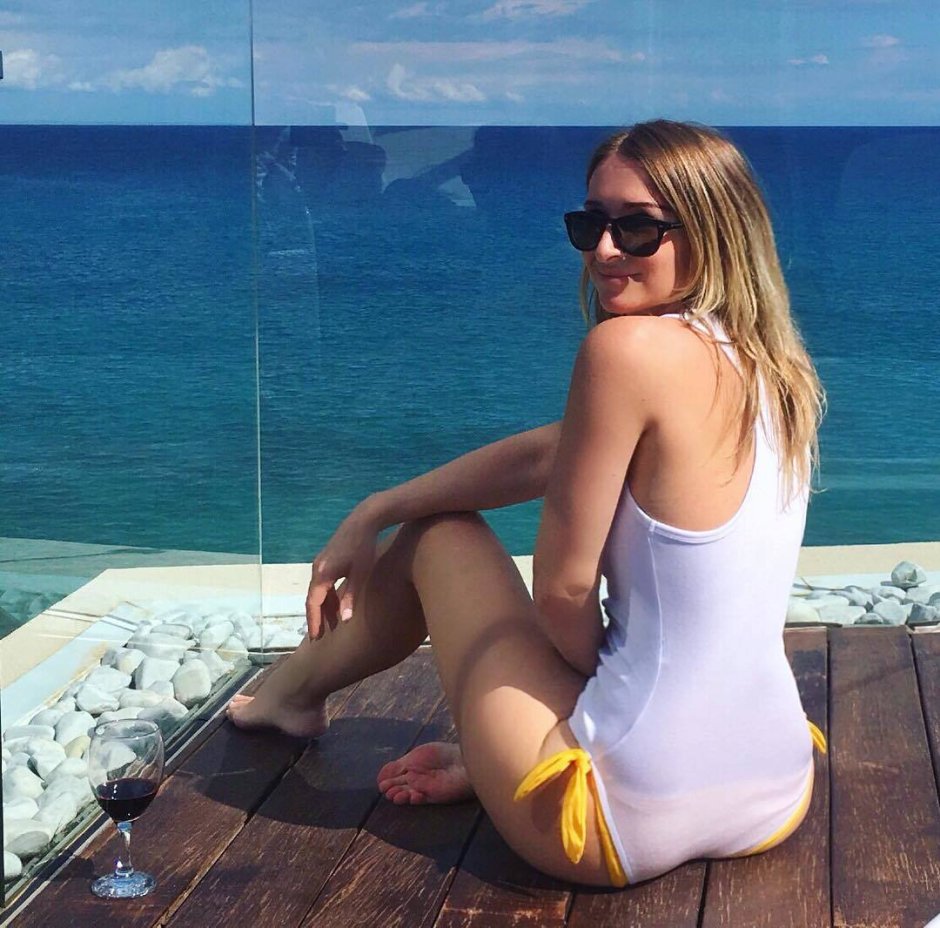 Sandra Nasic in a swimsuit