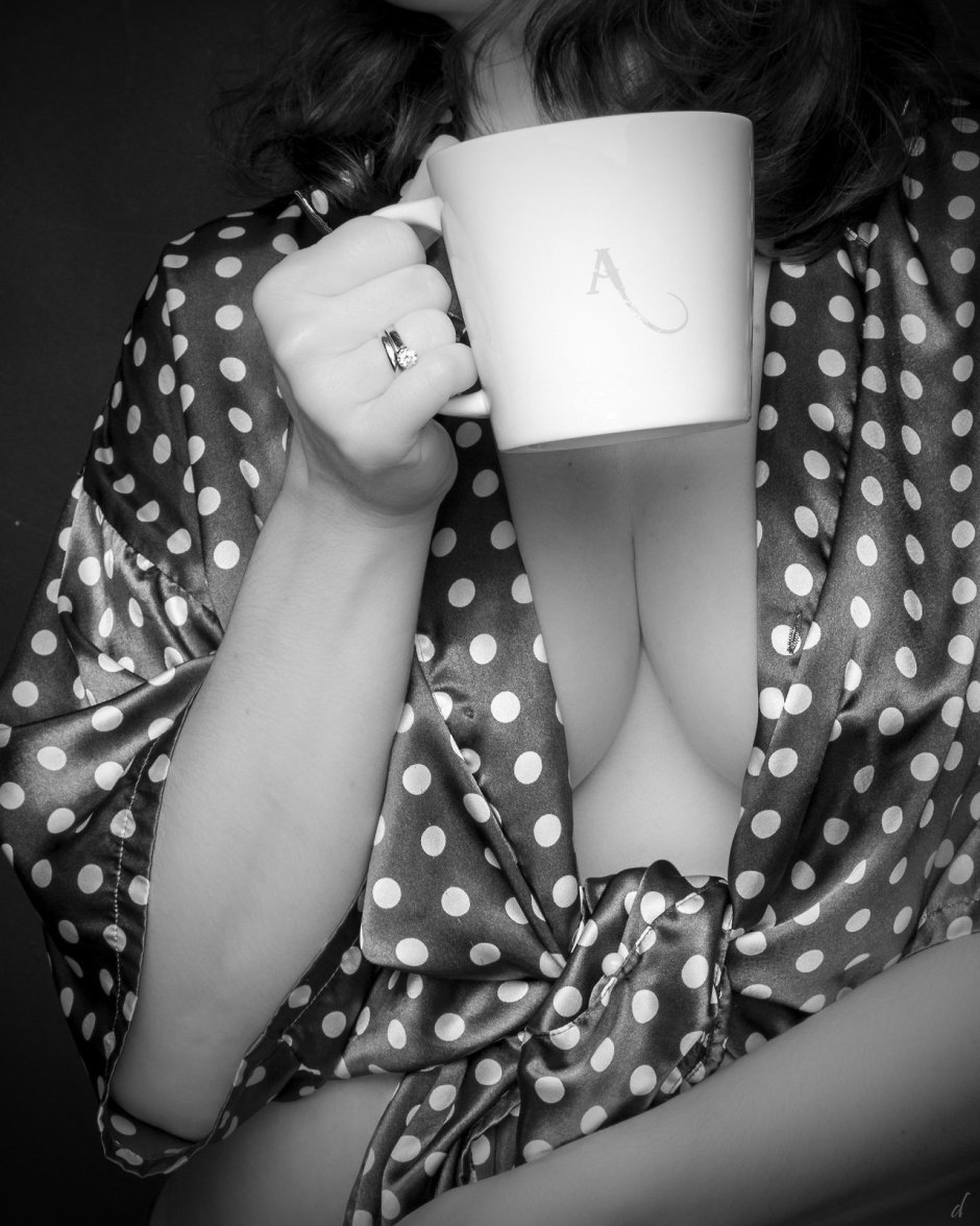 Girl with coffee