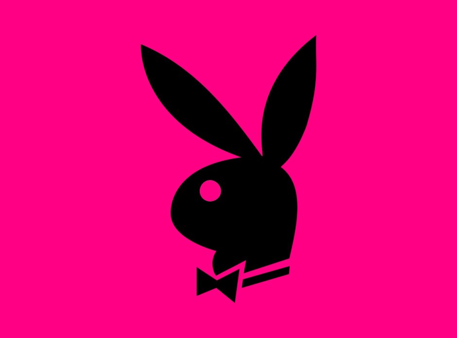 The logo of the magazine playboy