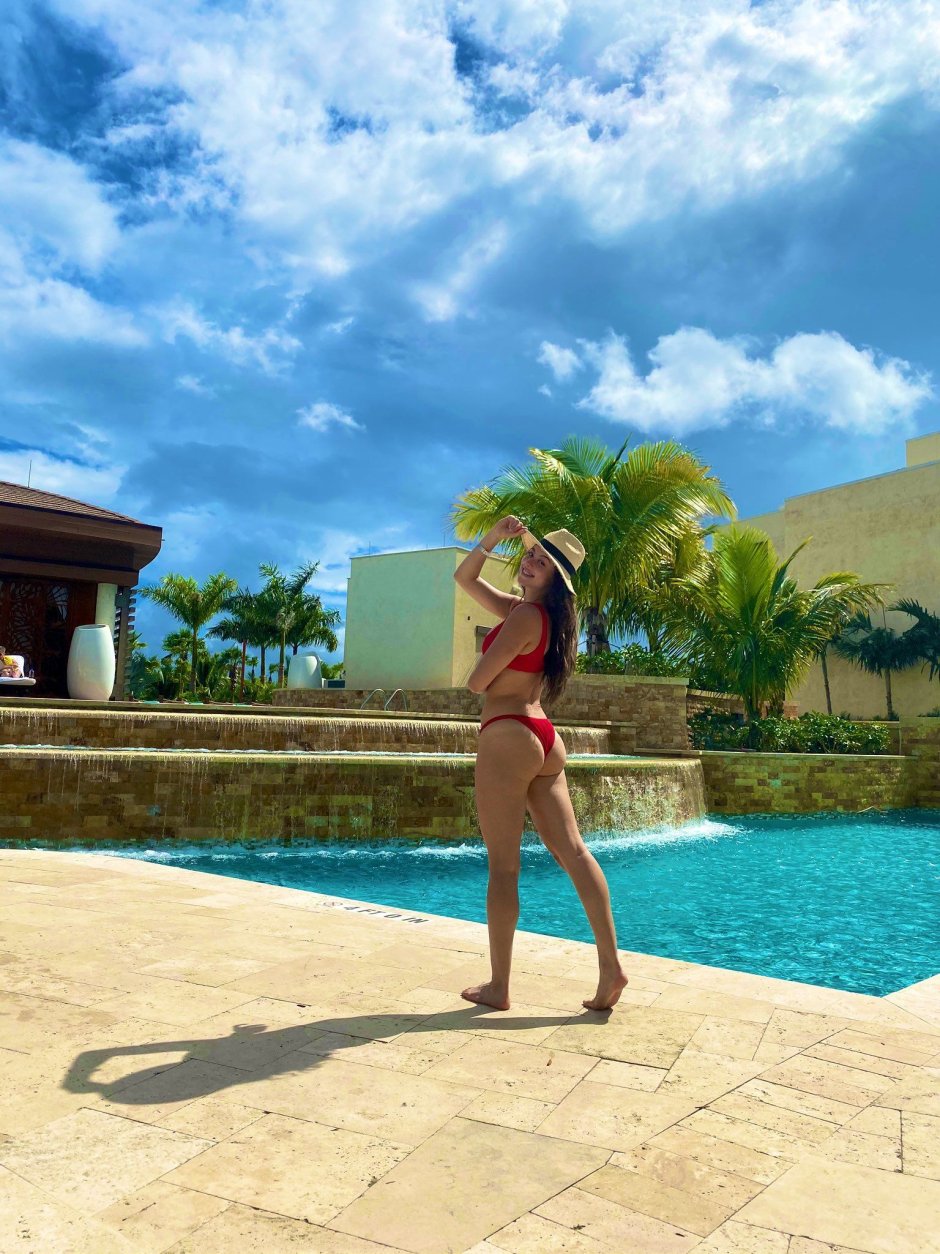 Kira Kosarin in a bikini