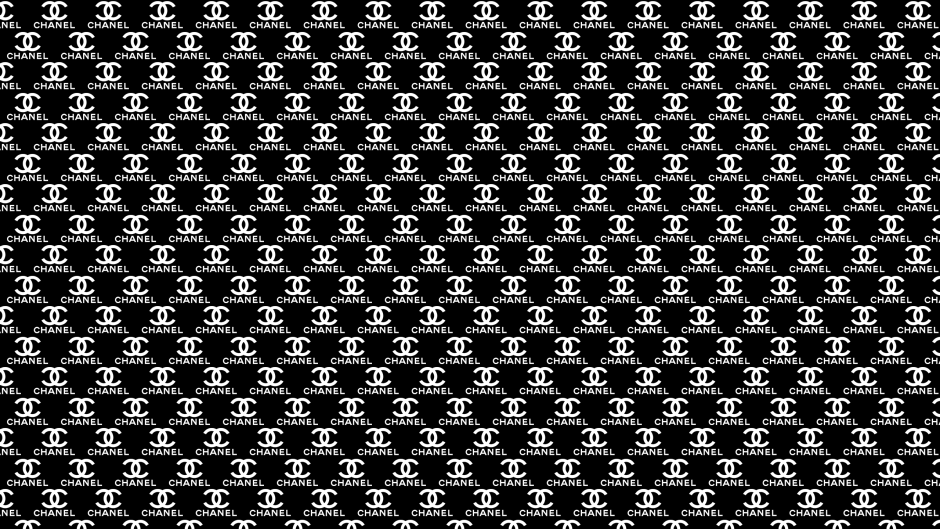 Logo Chanel on a black background