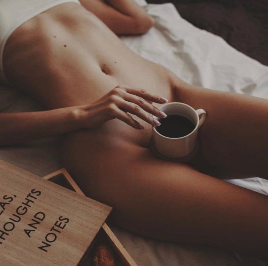 Cards with good morning with naked women