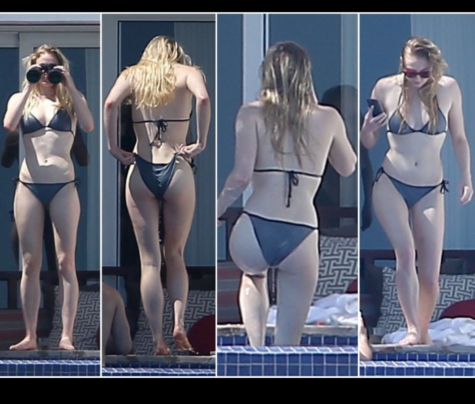Sophie Turner Game of Thrones bed