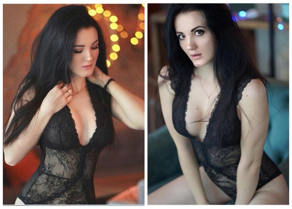 Anastasia Makeeva in the dressing room