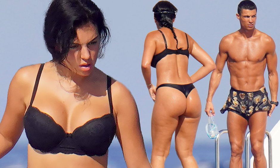 Georgina Rylens in a swimsuit
