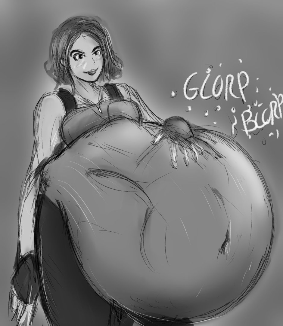 Samus Aran Big Belly Inflation
