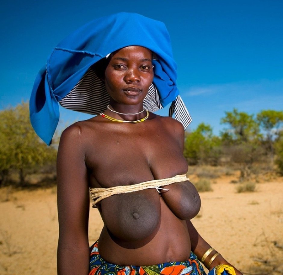 Wild African with big breasts