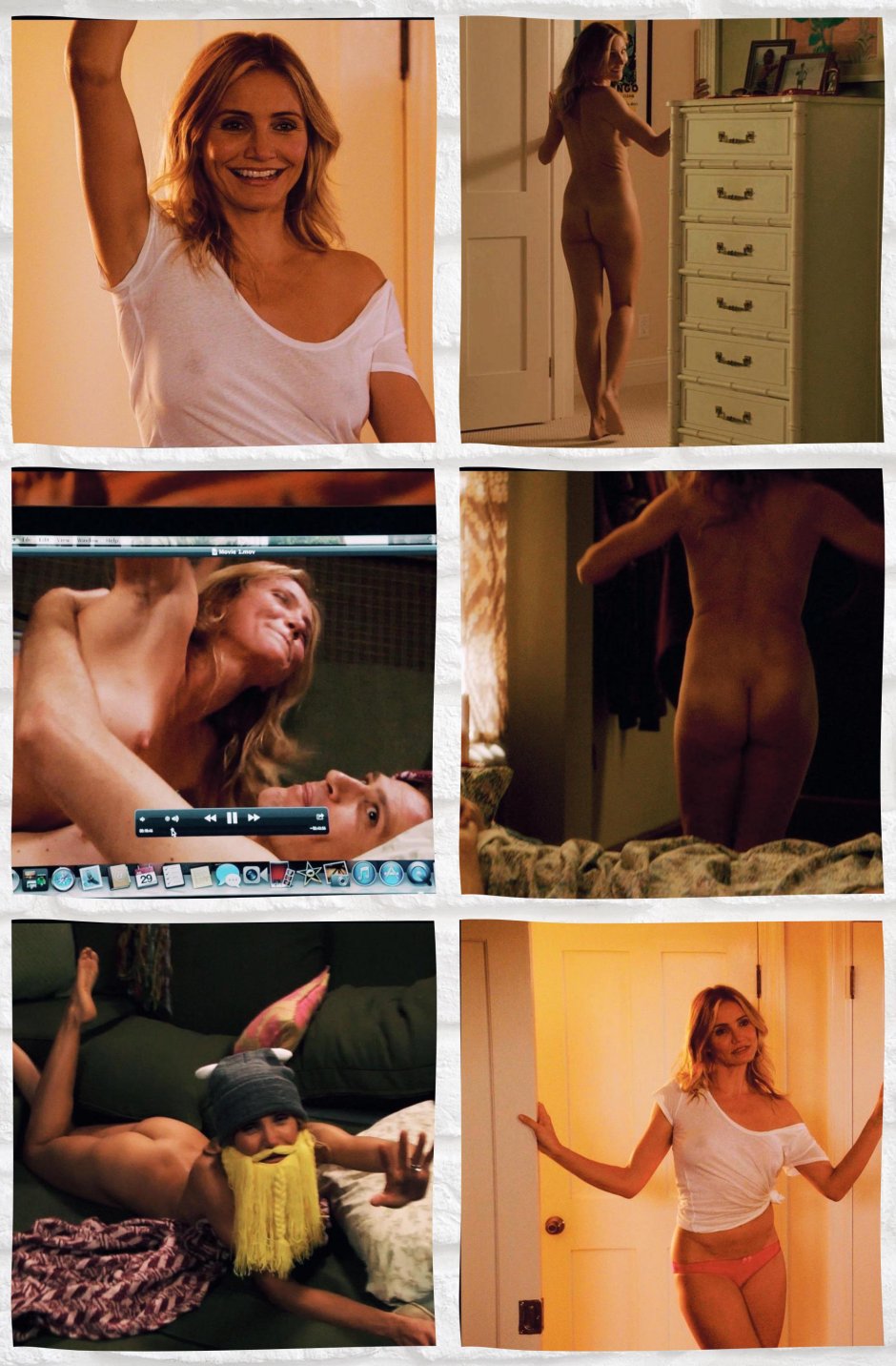 Cameron Diaz Naked in the film 2014