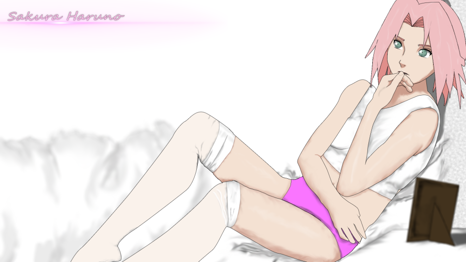 Sakura Haruno in underwear