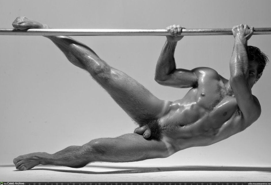 Naked guys play sports