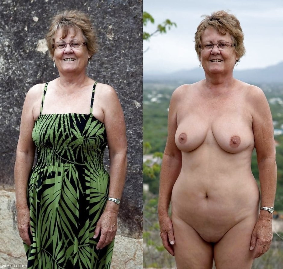 Old women undress