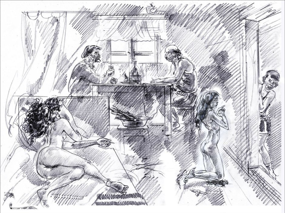 Vasily Kindinov drawings and illustrations