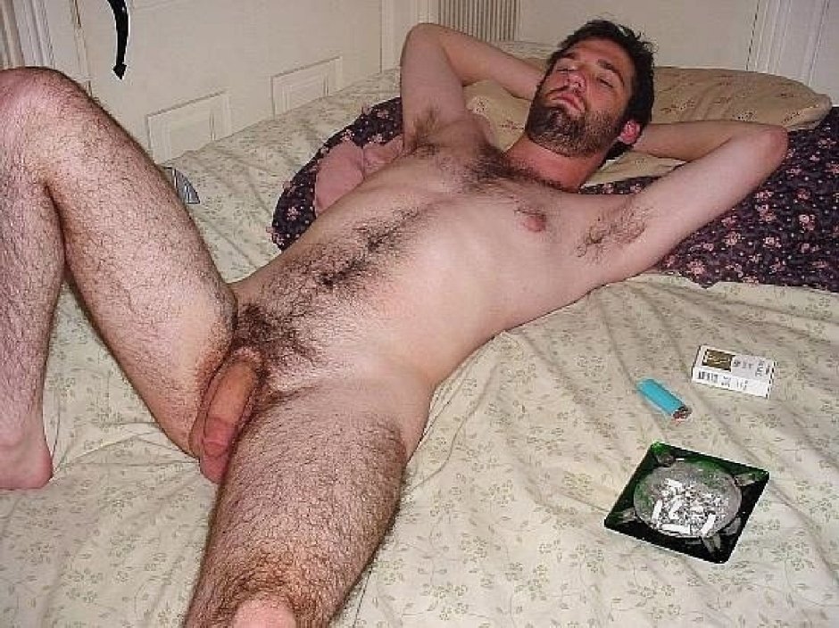 Cocking Cock Hairy Guy