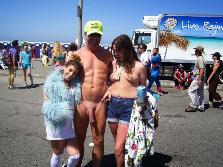 Exhibitionists men on the street