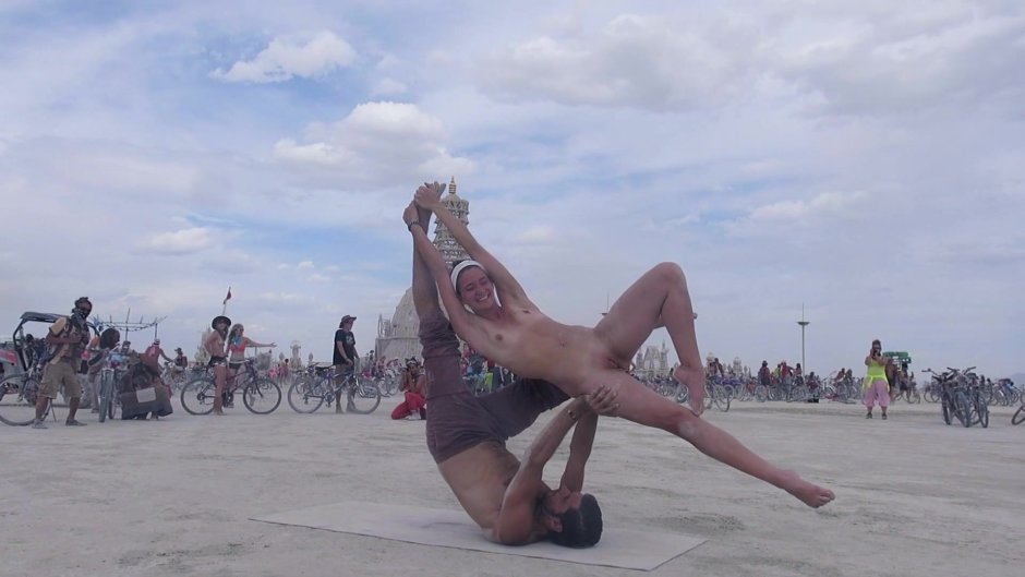 Burning man festival naked