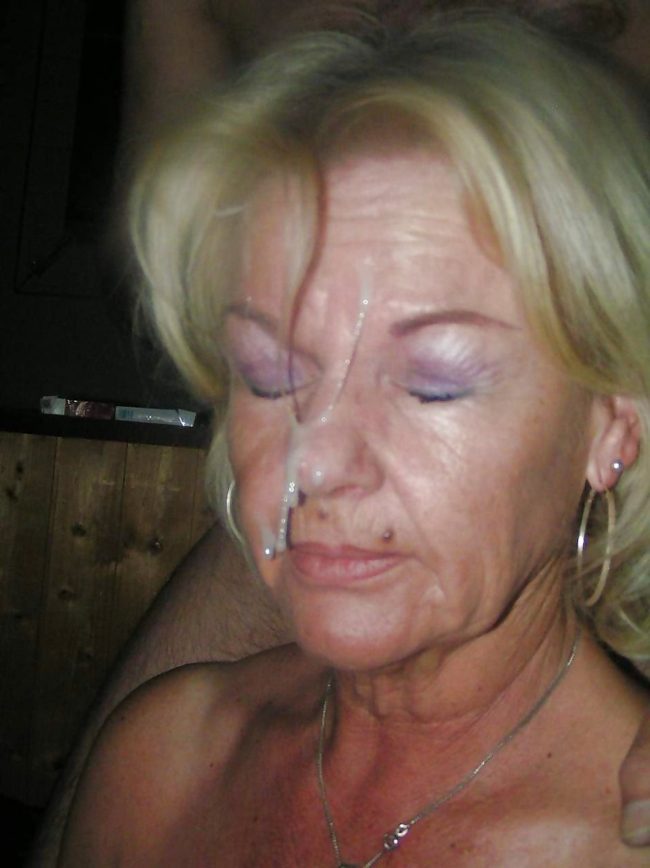 Cumshots on the faces of mothers