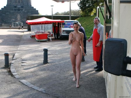Naked girls in public places