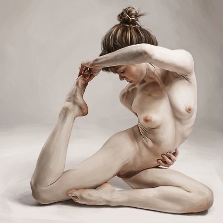 Anatomy of a female body nude