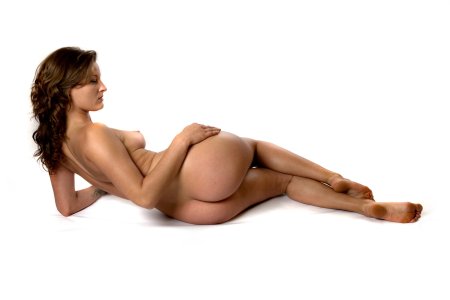 Women Naked on a transparent background