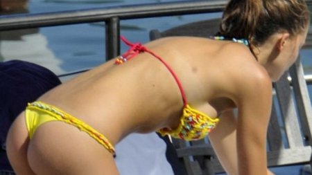 Jennifer Siebel in a swimsuit