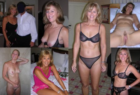 Clothed undressed collage
