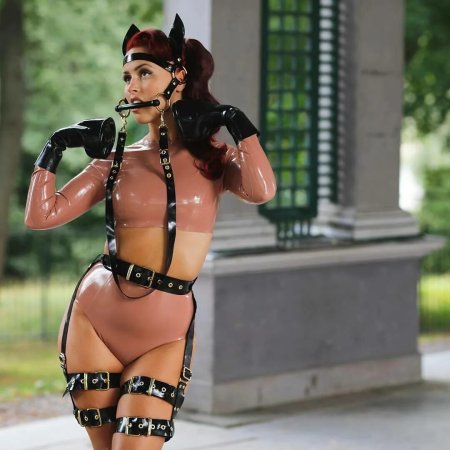 Bondage pony play girl