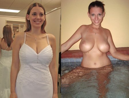Ordinary women with big breasts undressed