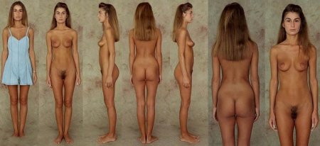 Naked women from different angles