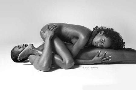 Photo shoot with naked black men nude