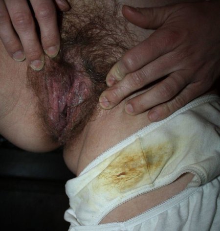 Hairy women in dirty panties