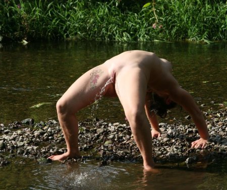 Guys without panties on the river