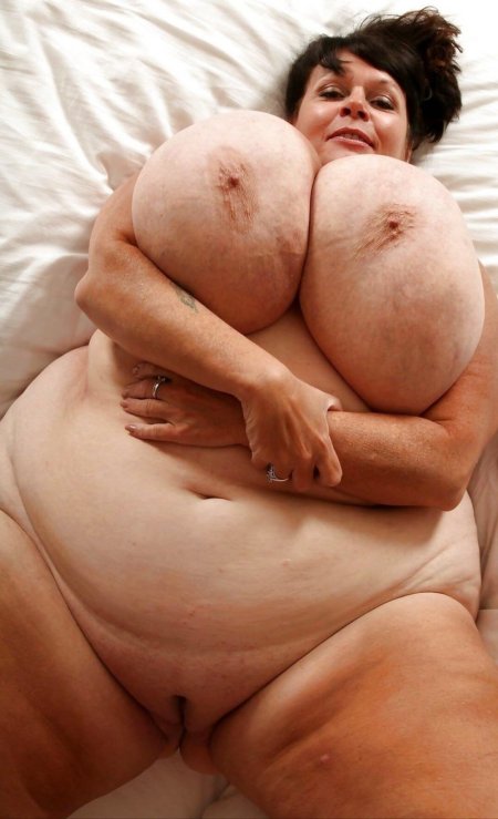 Old fat women with huge tits