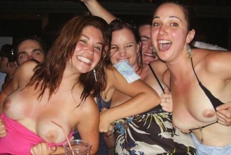 Topless parties tits