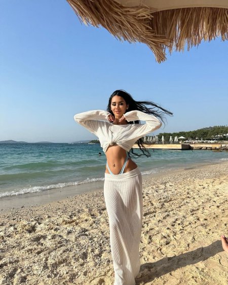 Farida Shirinova in a swimsuit