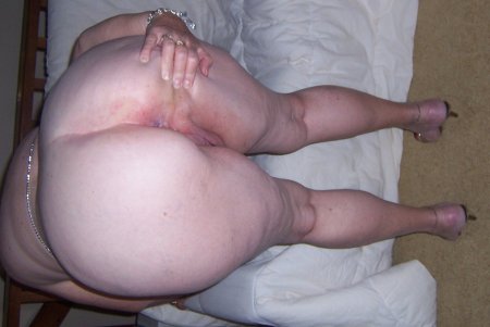 Anal hole of a fat woman