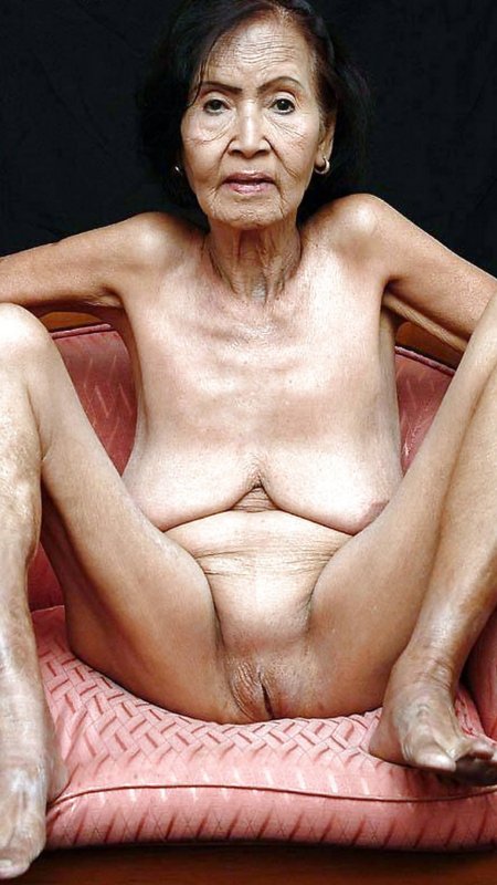 Skinny naked old women