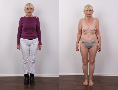 Grannies dressed and undressed