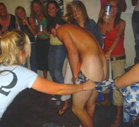 Embarrassed girl stripped by friends private