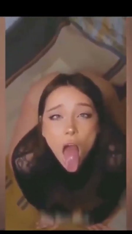 Pornstar with her tongue hanging out