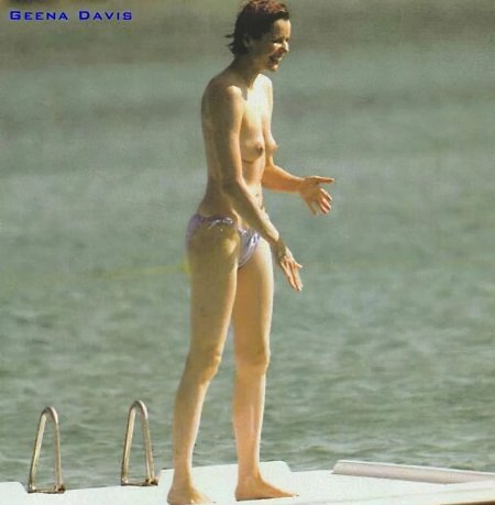 Geena Davis in her youth nude