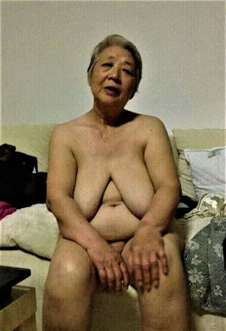 Hairy fat old Asian women